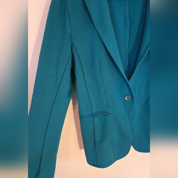 Betabrand Classic Blazer in Tidewater Blue Size XL Womens Ponte Knit - Picture 5 of 6